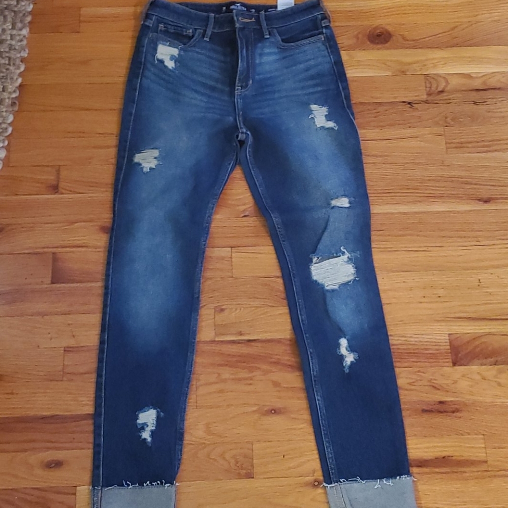 Distressed Hollister jeans